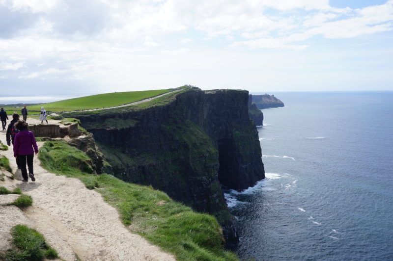 walking the cliffs of moher
