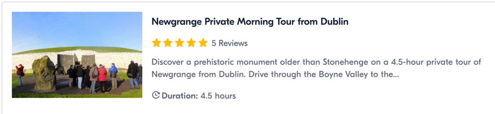 newgrange private morning tour from dublin