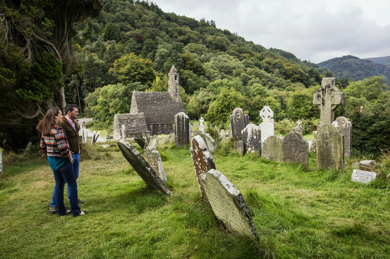 Glendalough graveyard Walks in Glendalough