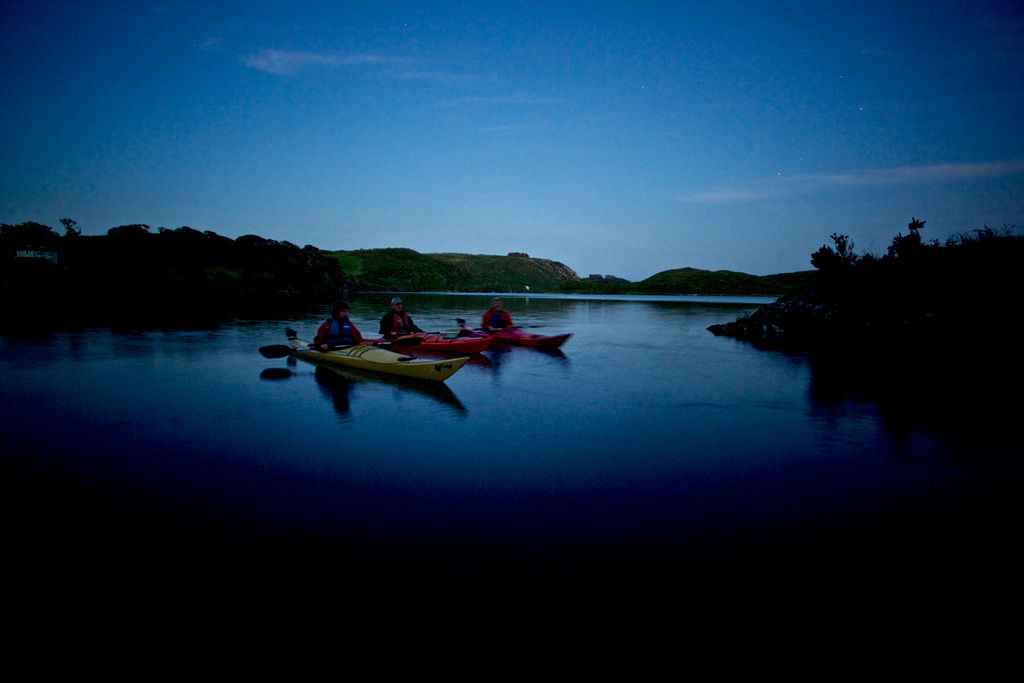 night kayaking lough hyne