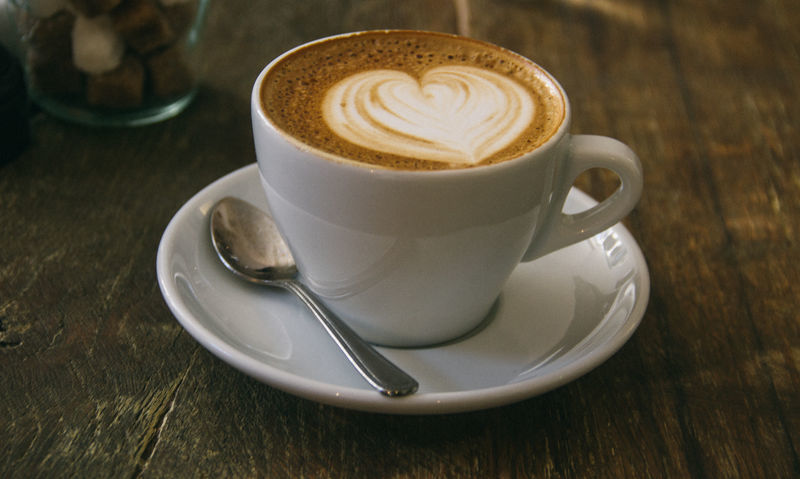 coffee on a wooden table