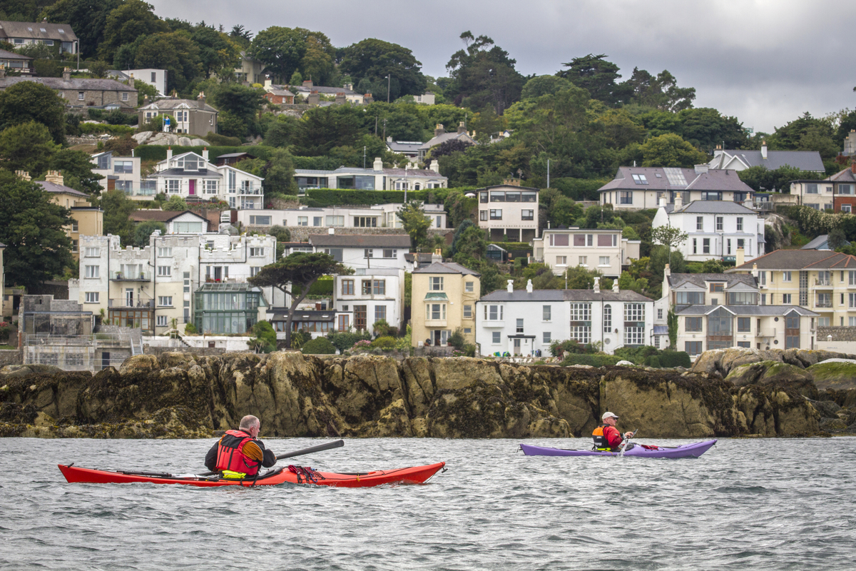 Two Men Kayaking Off The Coast Things to do in Dun Laoghaire