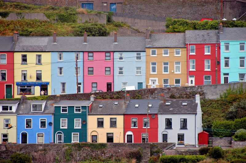 cobh colourful houses