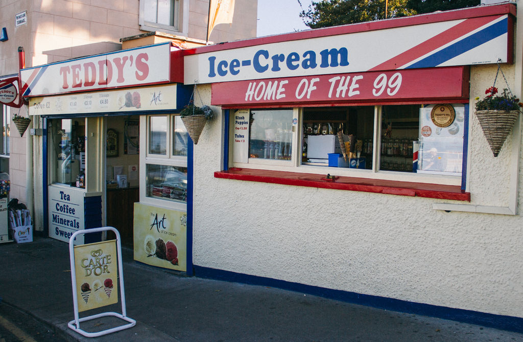 Teddys Ice Cream Parlour in Dun Laoghaire