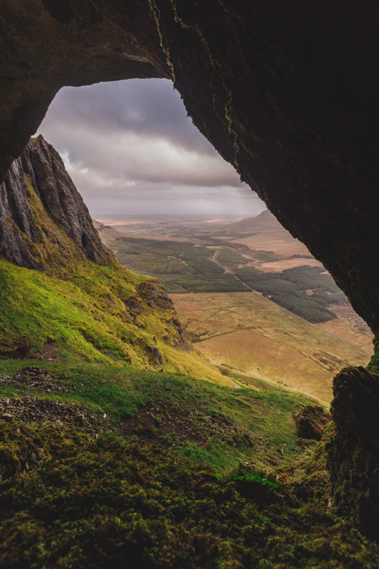 View from the entrance of the cave