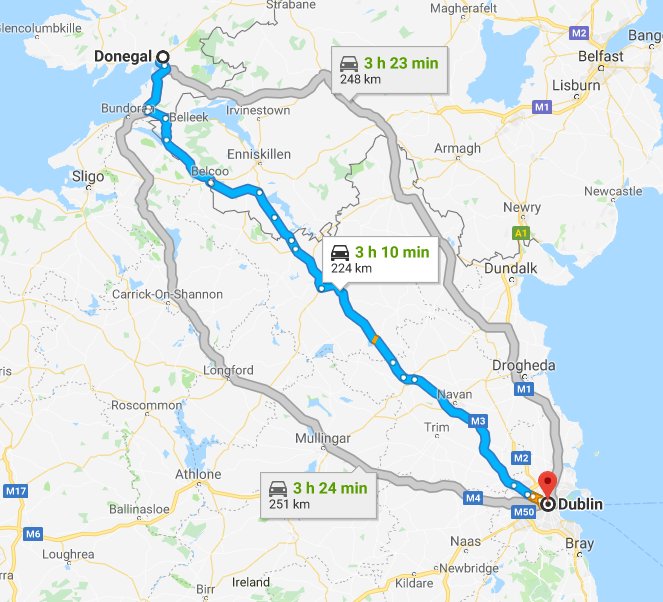 Wild Atlantic Way itinerary