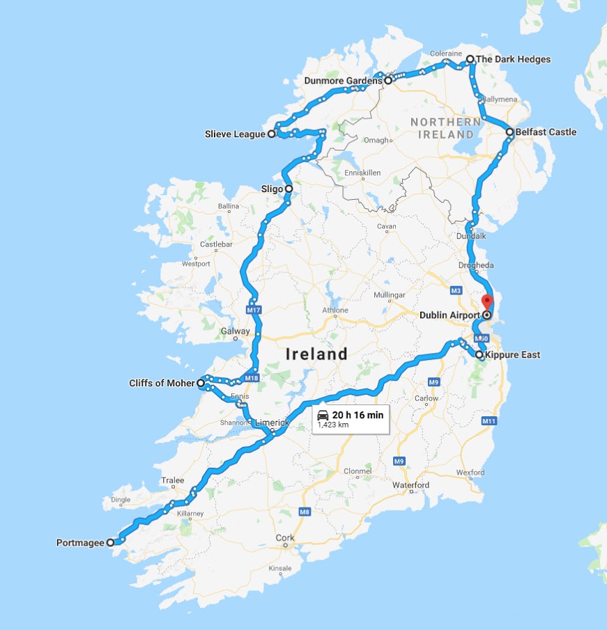 Ireland map