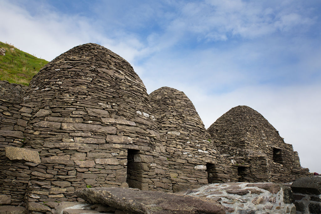 Beehive huts on the Skellig Islands