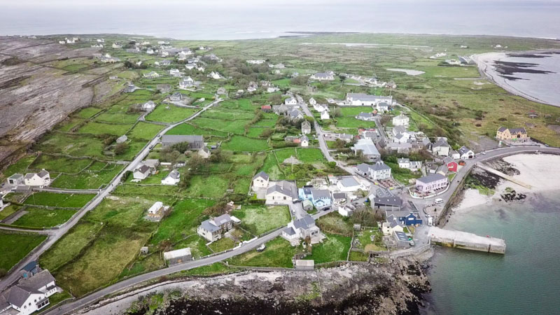 Kilronan Village from the sky