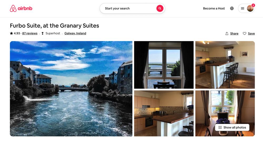 best airbnb in galway city centre