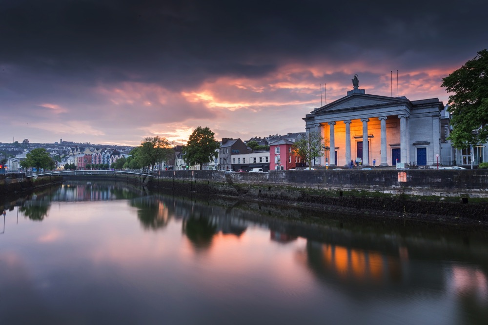 cork by the river on a weekend in the city