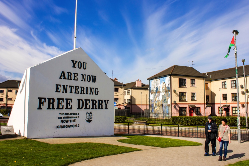 free derry sign in ireland