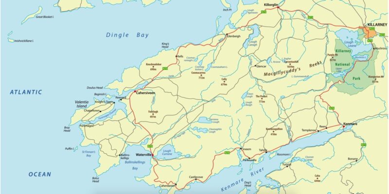 The Ring Of Kerry Drive Itinerary Highlights Tips   Ring Of Kerry Drive Map 800x400 