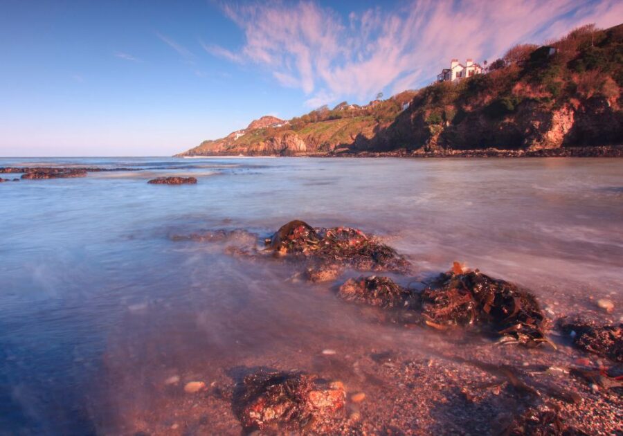 A stunning view of the beach in Howth, Ireland.