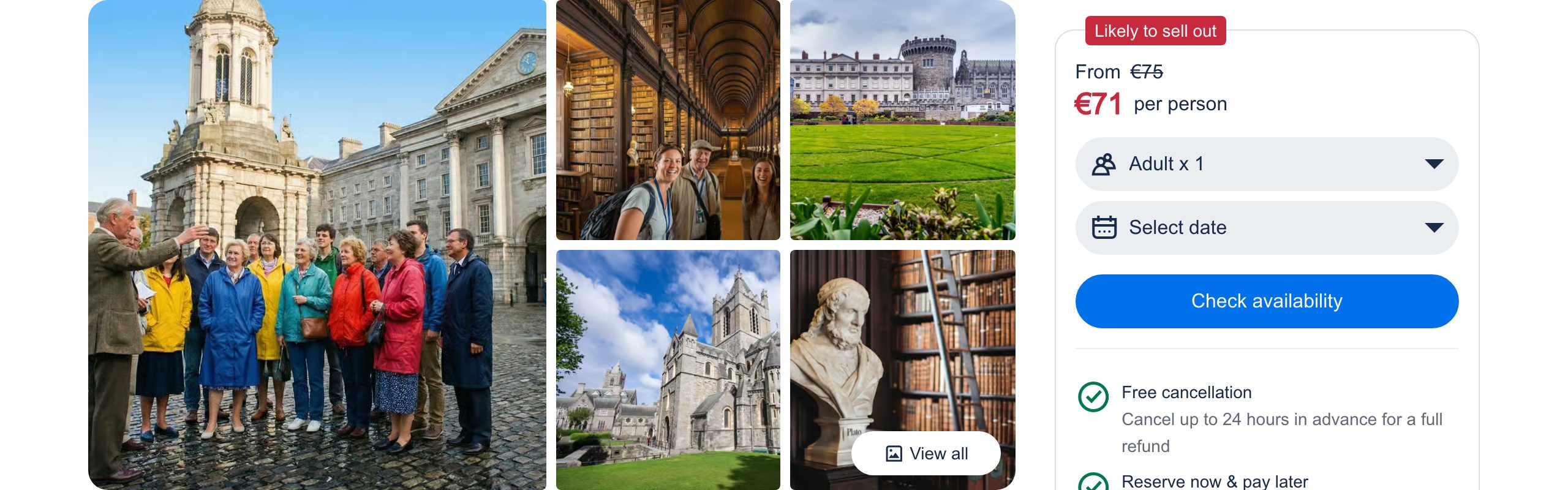 Book of Kells, Dublin Castle & Christ Church Tour