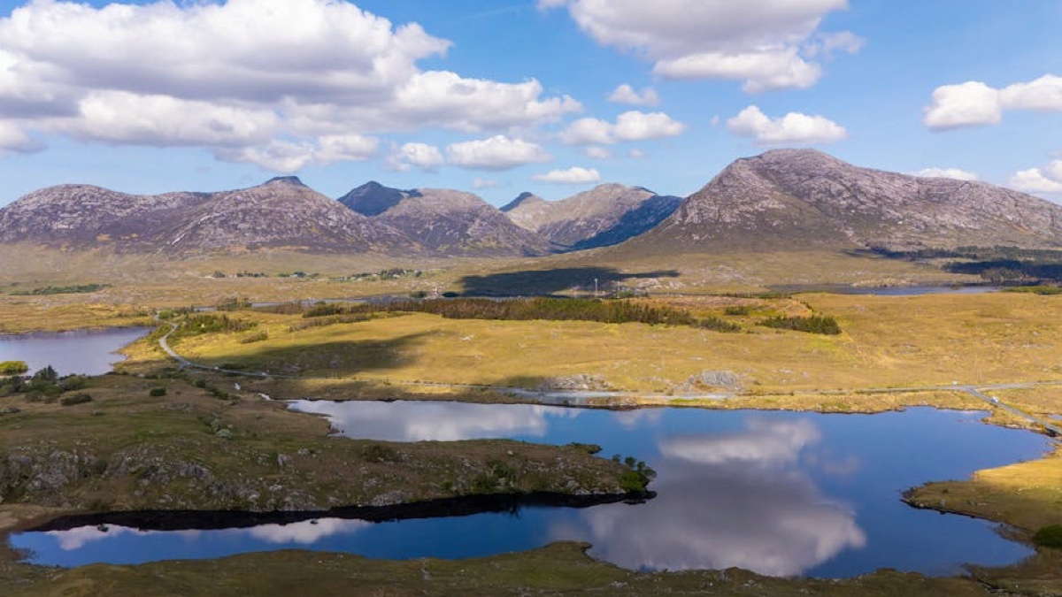 Landscape view of Connemara, County Galway, Ireland