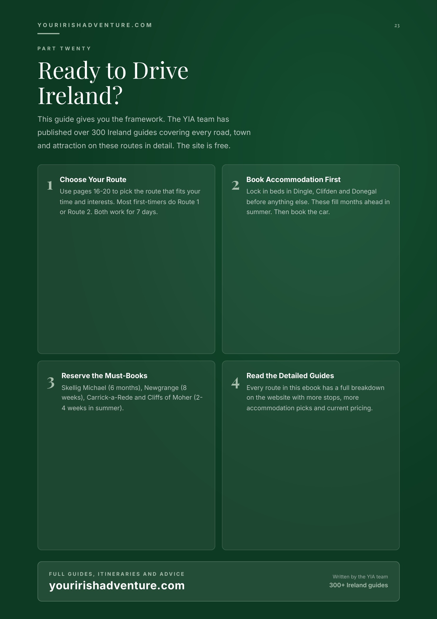 Ready to drive Ireland closer page