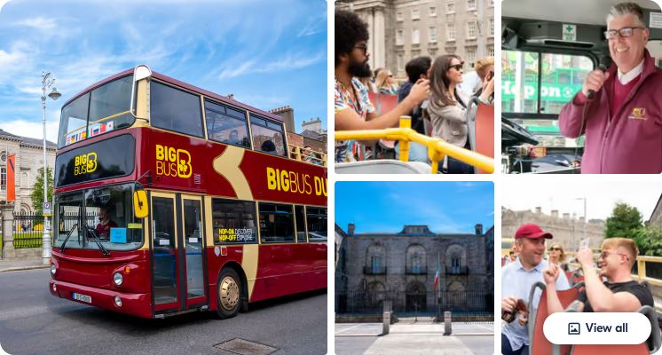 Dublin: Big Bus Hop-On, Hop-Off Tour with Live Guides at Kilmainham Gaol Dublin