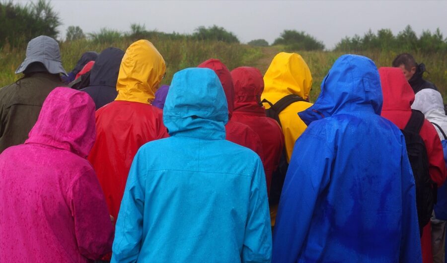 ireland family packing rain jackets