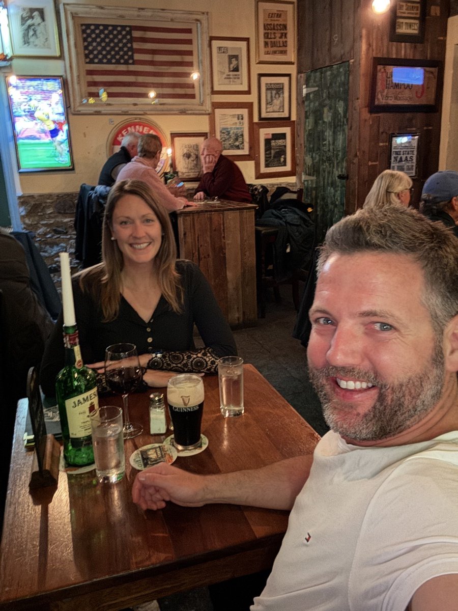 Jameson whiskey and Guinness at a traditional Dublin pub