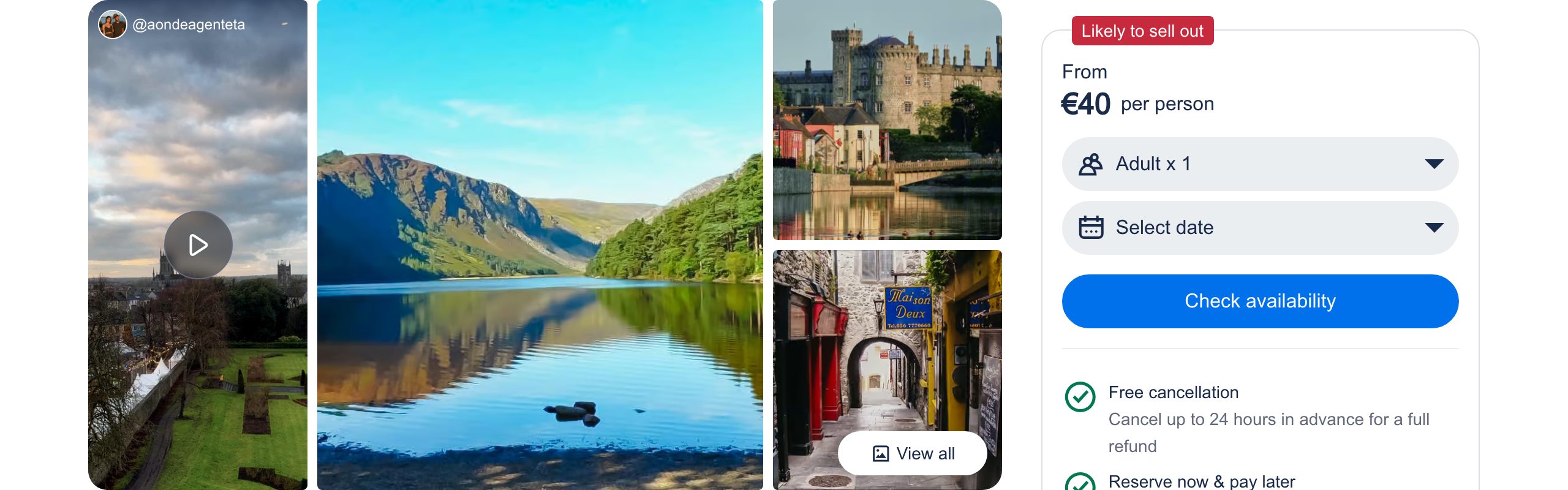 Wicklow Mountains, Glendalough & Kilkenny Day Tour from Dublin