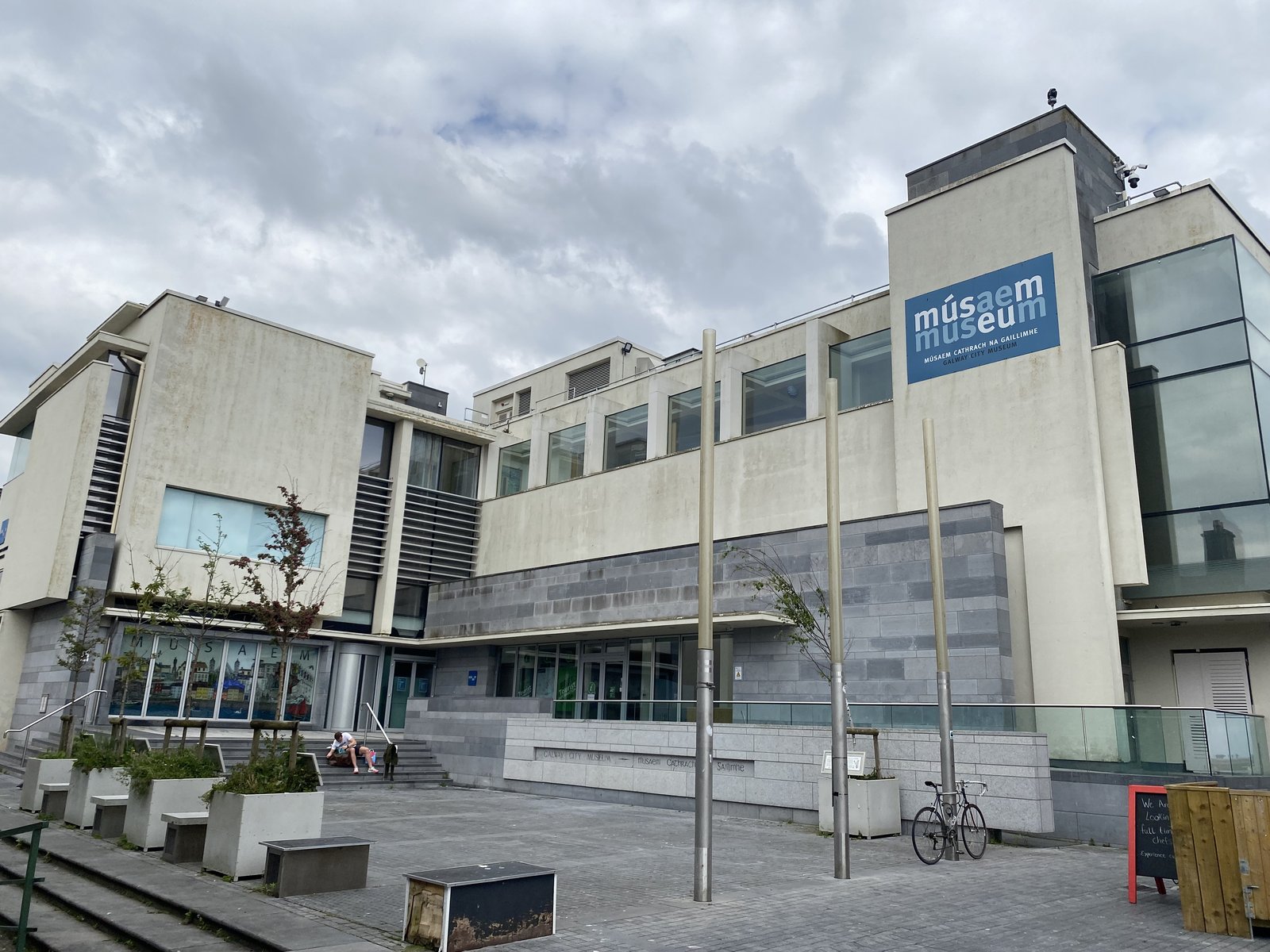 The Galway City Museum building behind the Spanish Arch