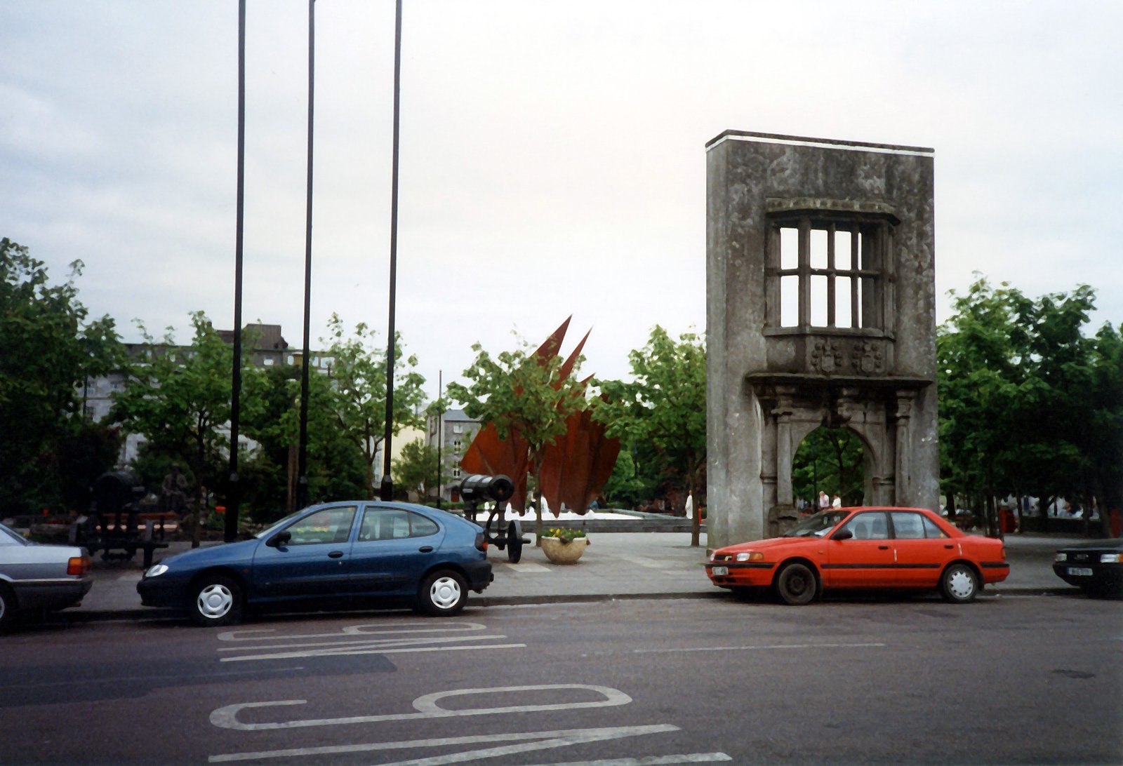 The Browne Doorway stone entrance in Eyre Square, Galway
