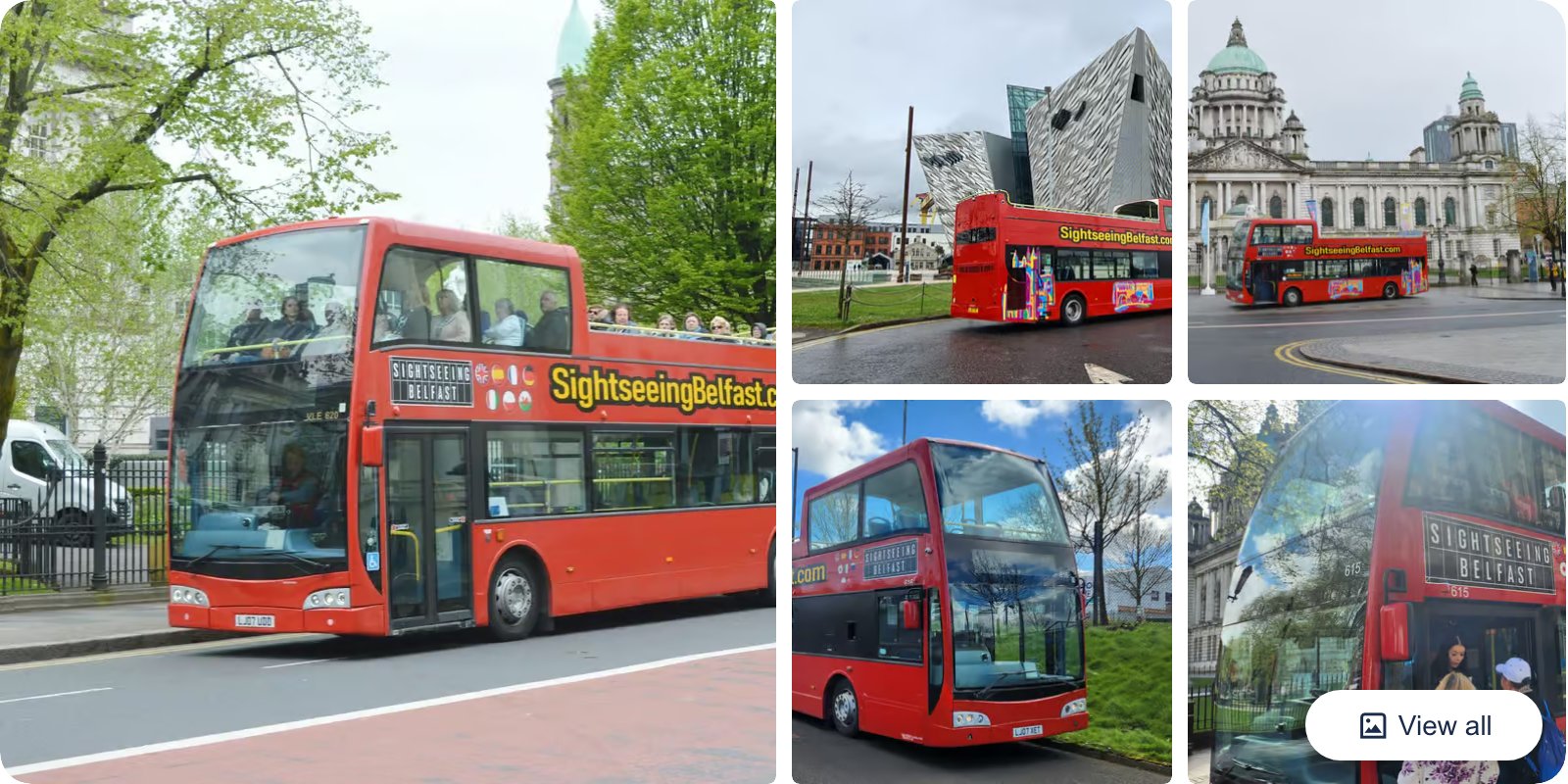 Belfast Hop-On Hop-Off Open Top Tour