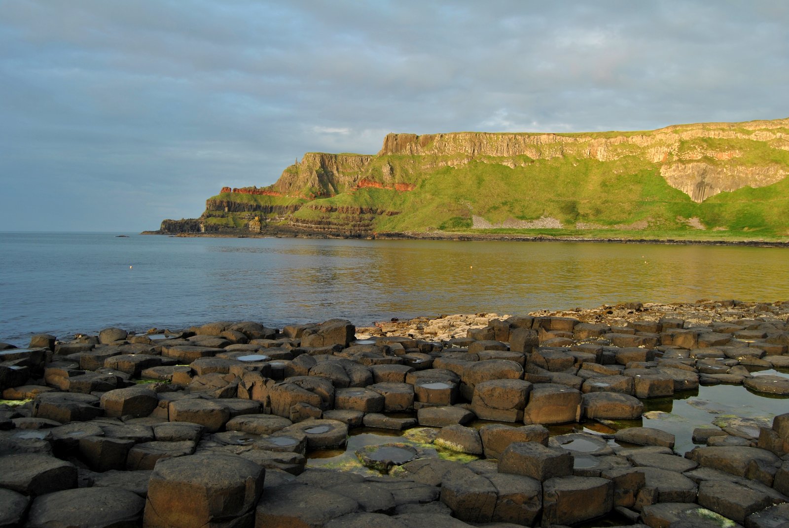 The basalt columns of the Giant's Causeway on the Causeway Coast in Northern Ireland. Photo by diego_cue, CC BY-SA 3.0.