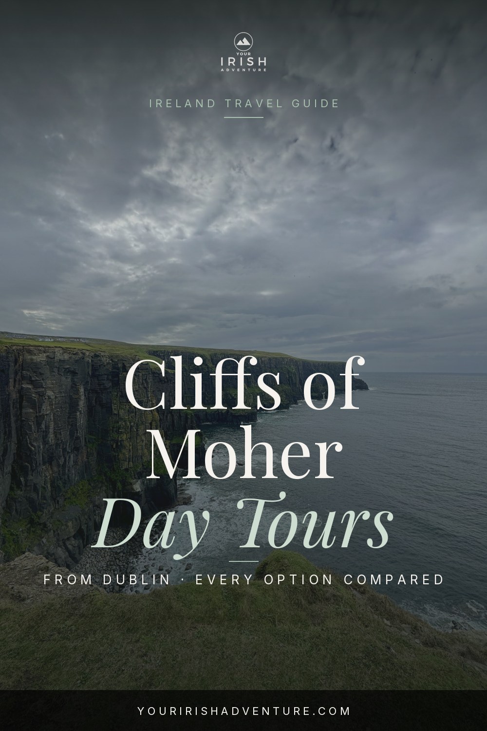 Cliffs of Moher rising above the Atlantic on a day trip from Dublin