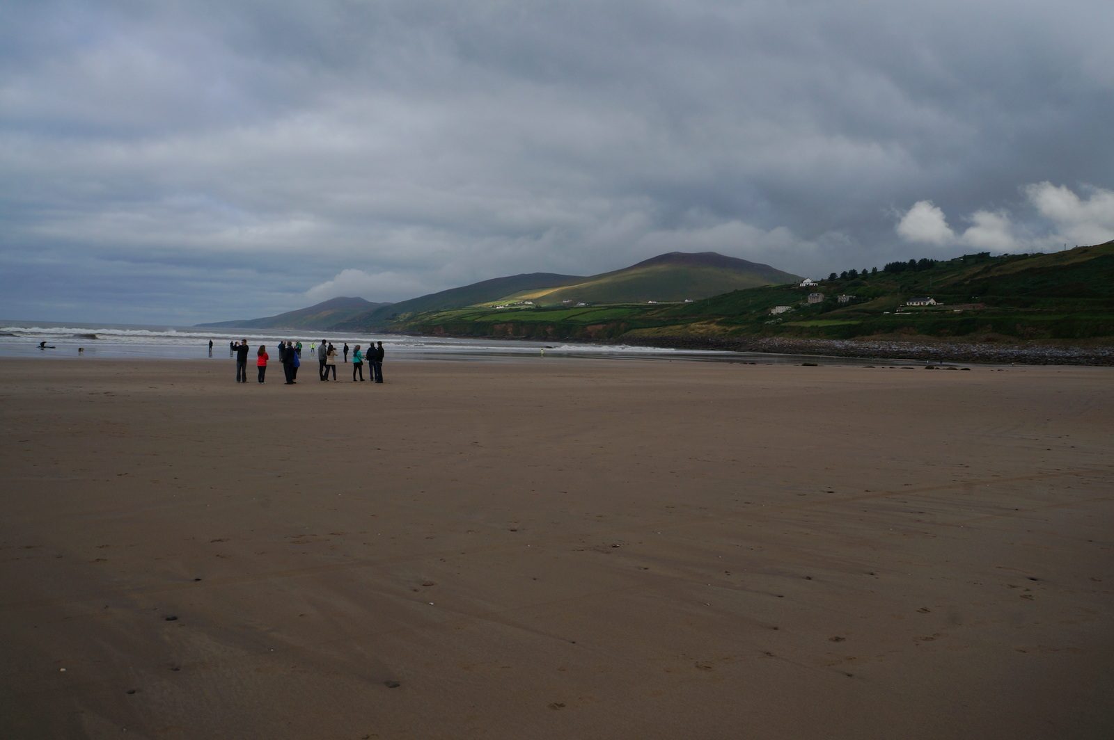 Inch Beach stretching into Dingle Bay