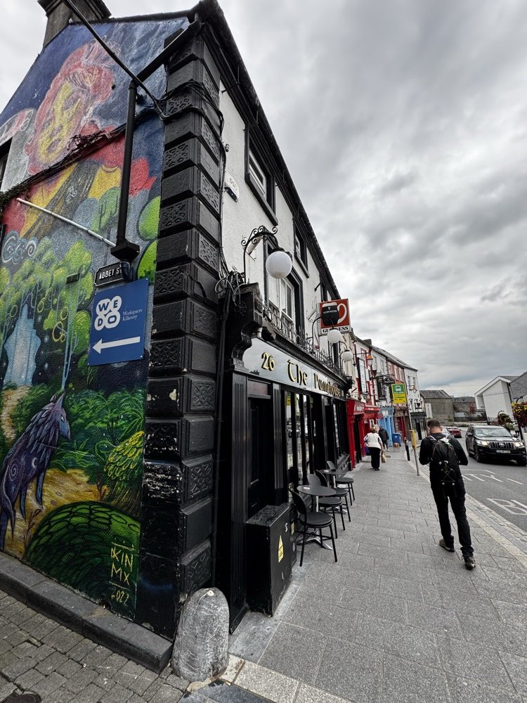 The Pound pub on a street corner in Kilkenny city