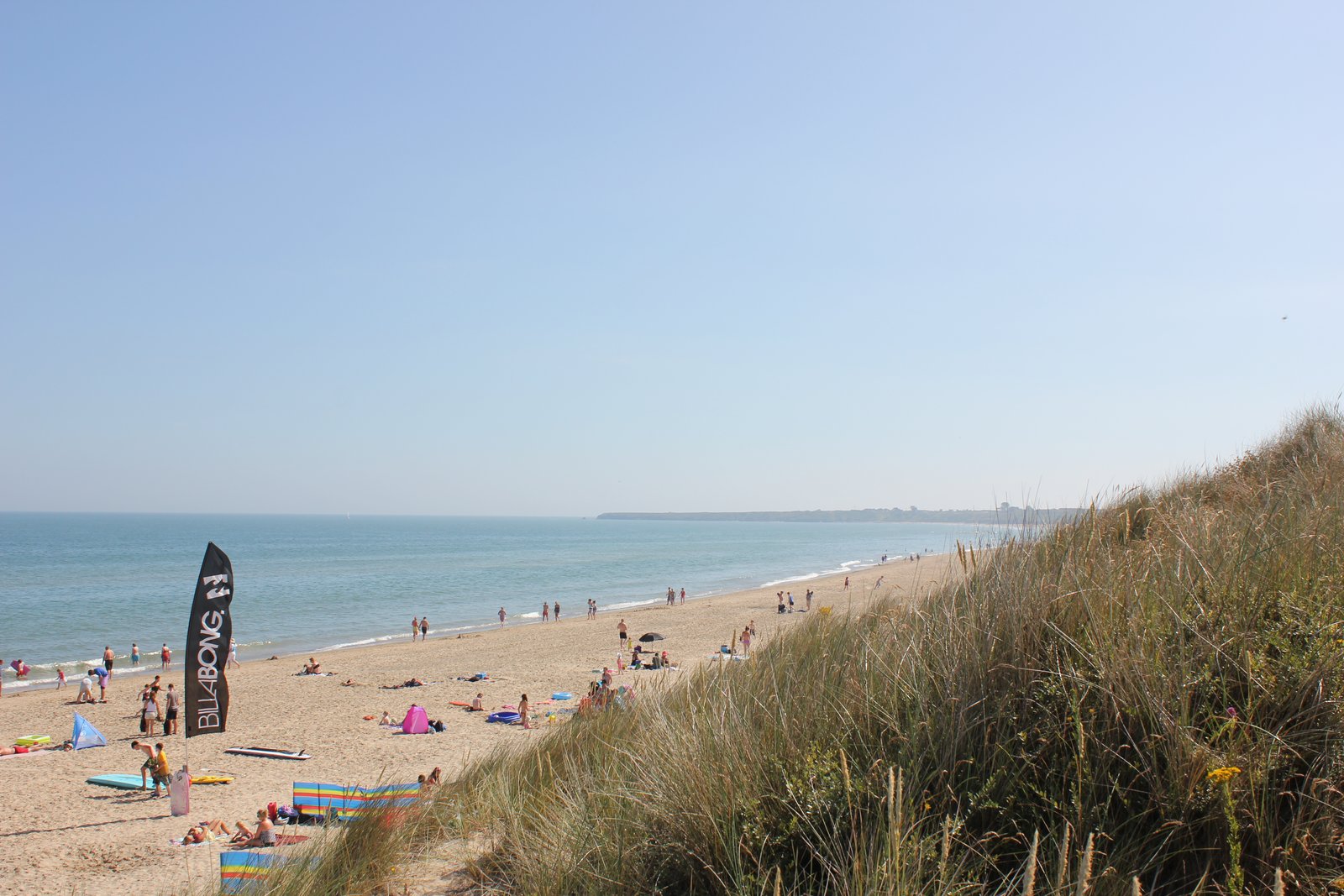 Brittas Bay sandy beach and dunes in County Wicklow