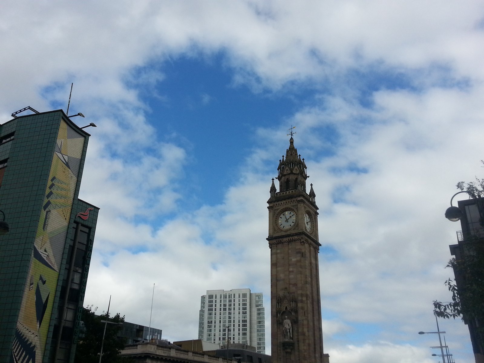 The Albert Memorial Clock in central Belfast