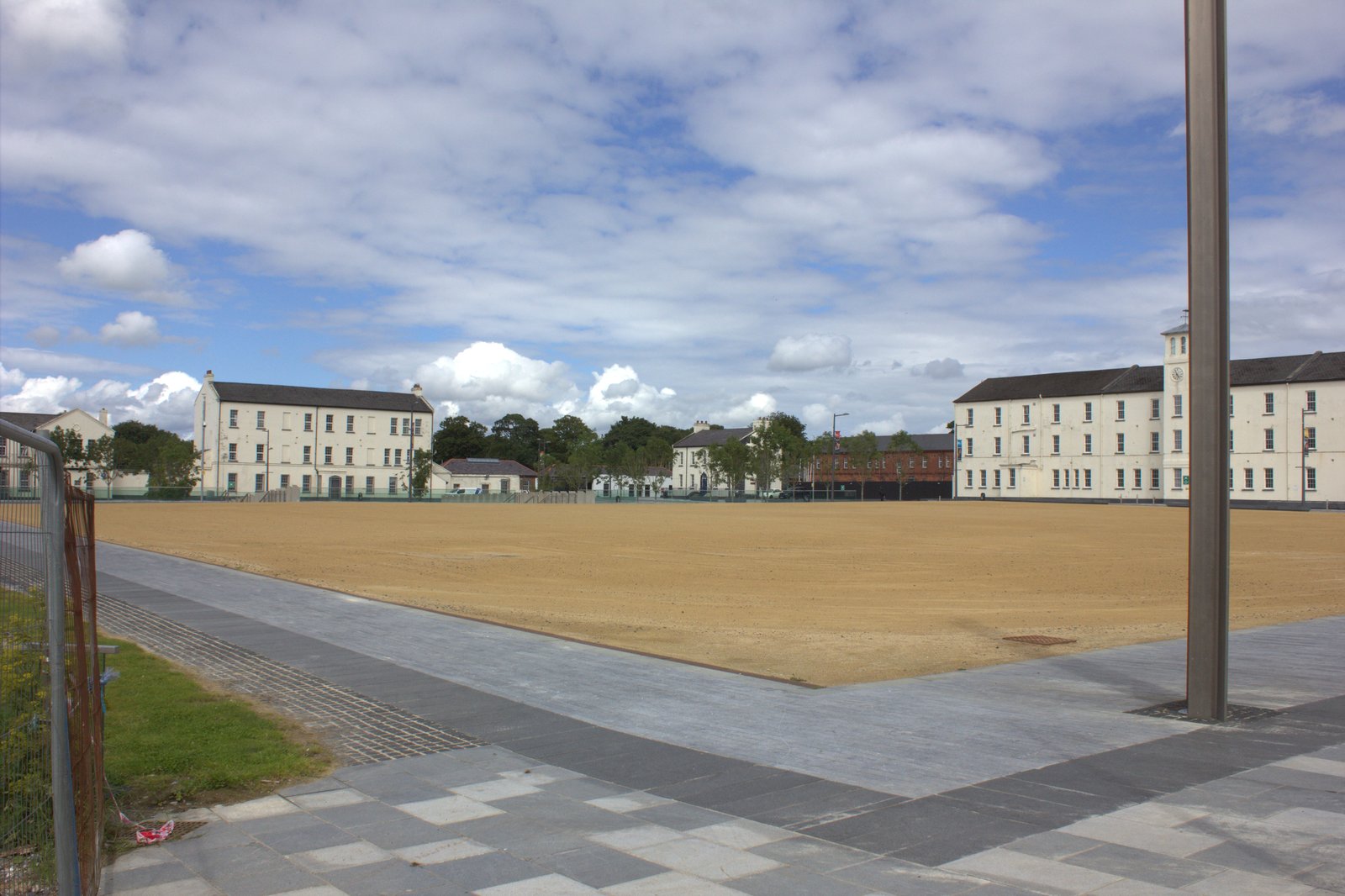 Ebrington Square in Derry, a former British Army barracks now an open public space
