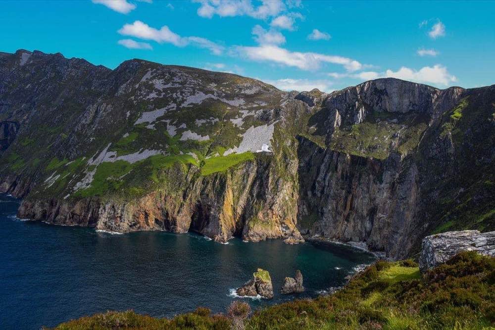 Slieve League cliffs dropping into the Atlantic in County Donegal