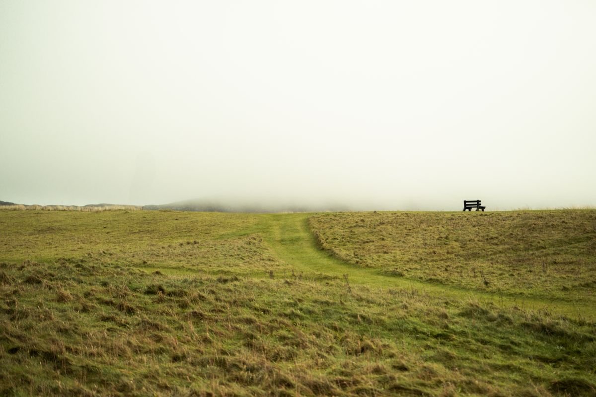 An empty headland early in the day, before the tour buses roll in.