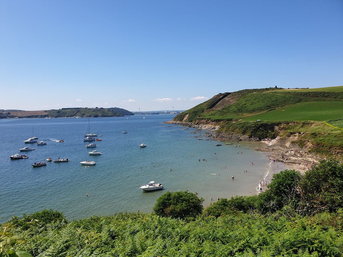 Fountainstown sheltered sandy beach near Crosshaven in County Cork