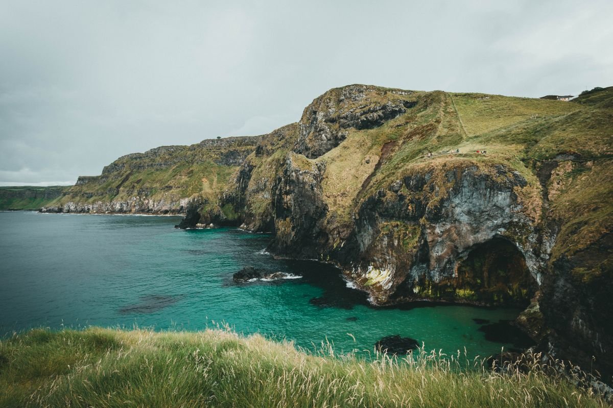 The Causeway coast path, the walk in from the car park at the visitor centre.