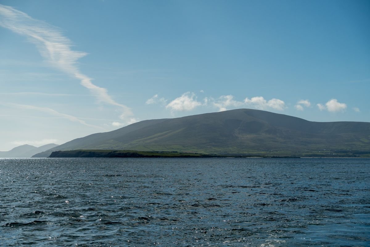 Mountain and sea on the Dingle Peninsula coast