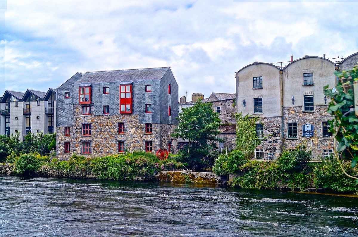 Galway buildings along the River Corrib
