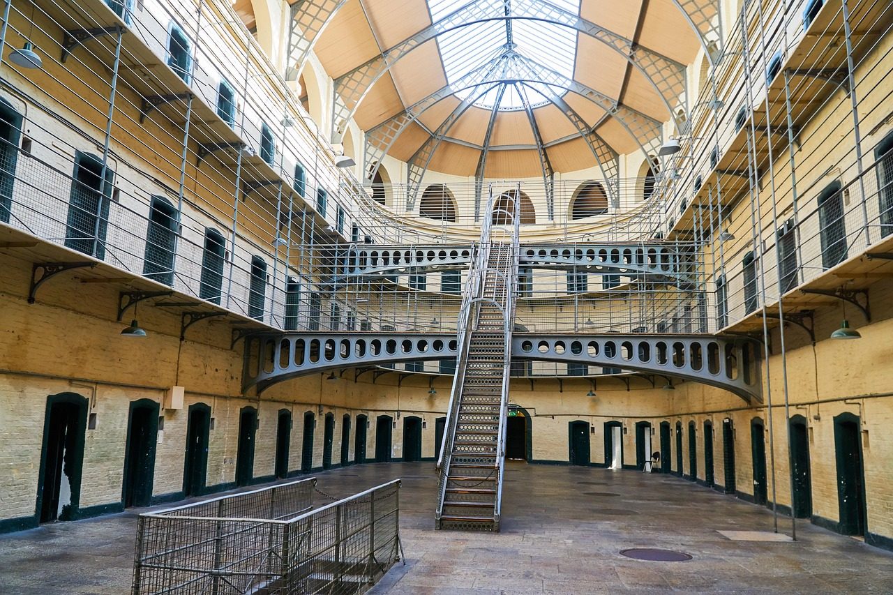 The East Wing of Kilmainham Gaol in Dublin
