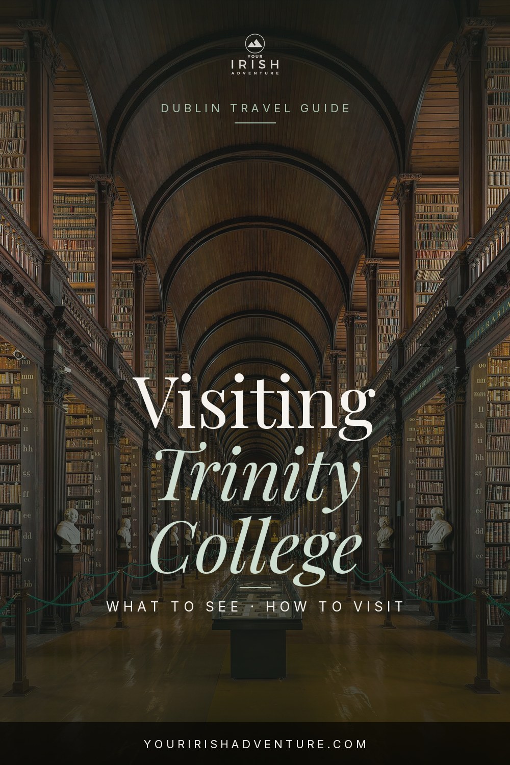 Front square and Campanile bell tower at Trinity College Dublin Ireland