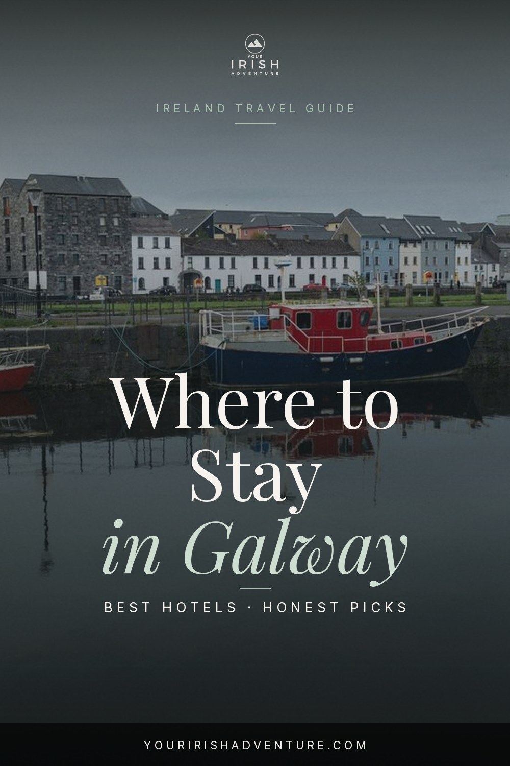 Colorful Galway street with the best hotels and neighborhoods to stay in for a trip to Ireland