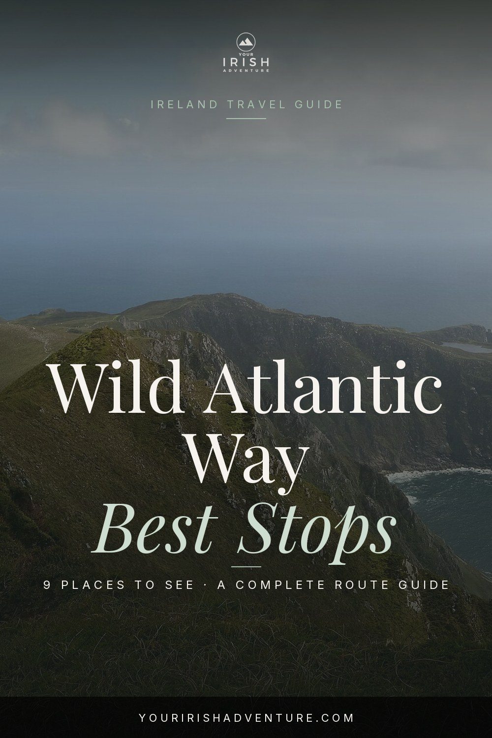 Coastal cliffs and ocean views along the Wild Atlantic Way route in Ireland