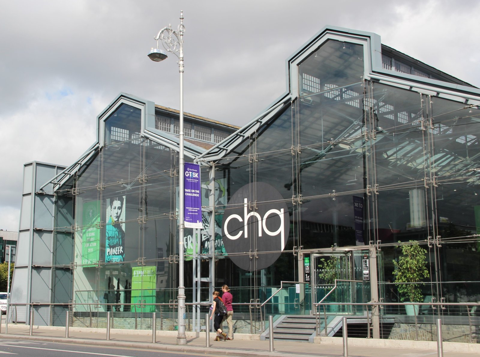 The CHQ building on the Dublin docks that houses the EPIC museum