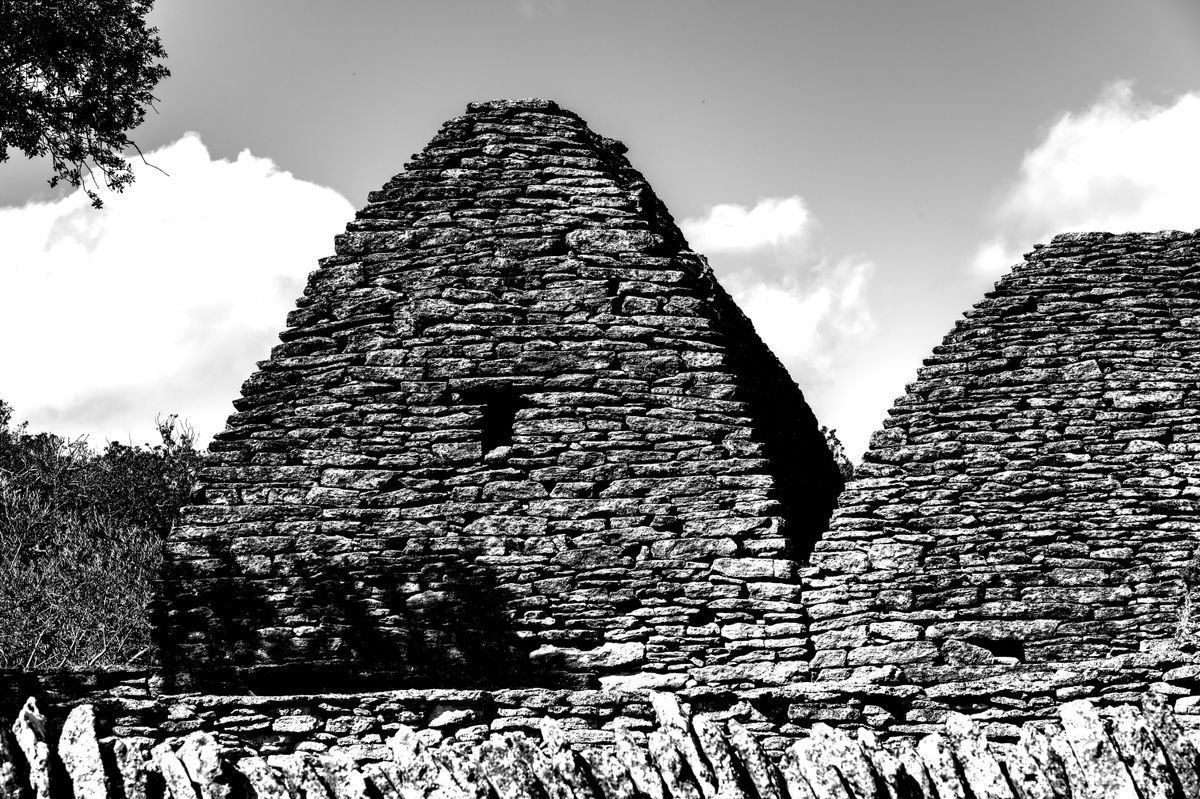 Dry-stone beehive huts on the Dingle Peninsula
