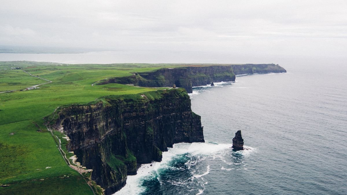 The Cliffs of Moher on the west coast of Ireland