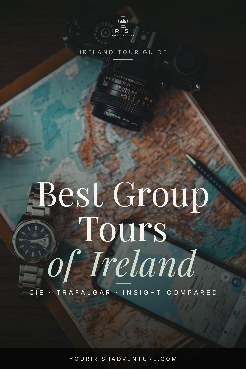 Coach tour group at the Cliffs of Moher on the west coast of Ireland