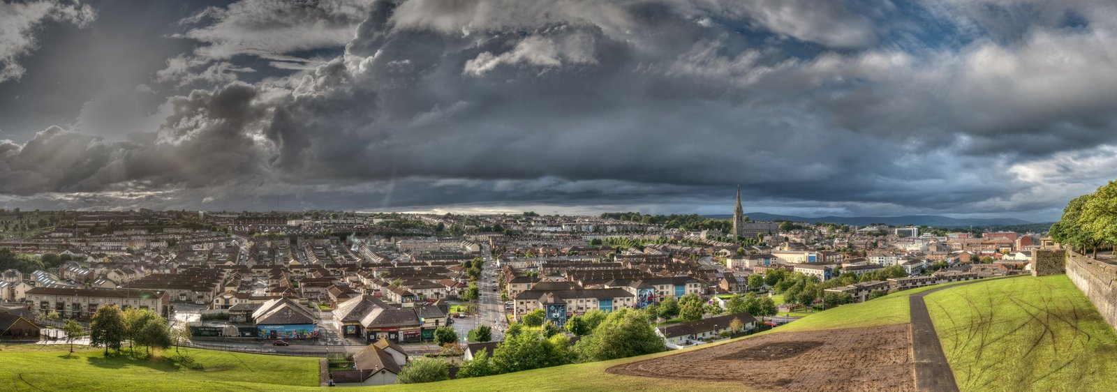 Derry walled city view